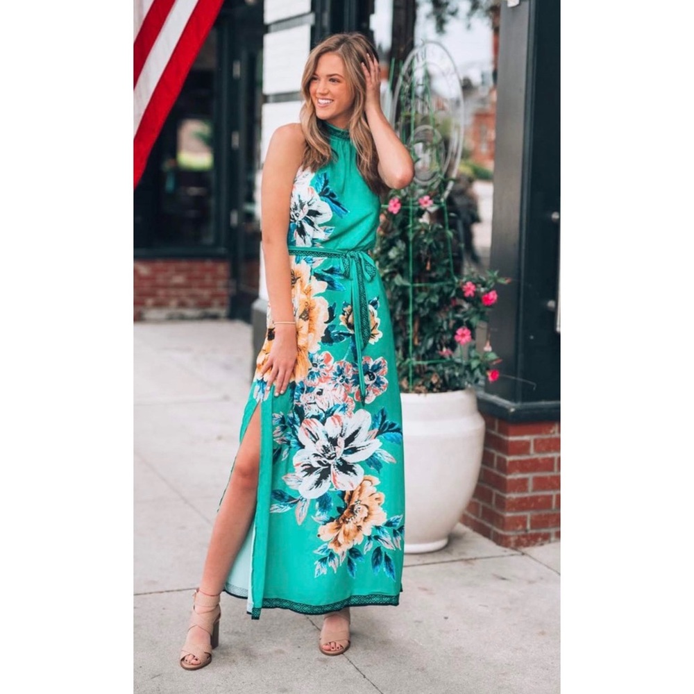 NWT Green Boutique Maxi Dress. Women’s Lg.